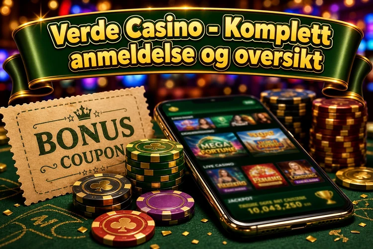 Verde Casino - Komplett anmeldelse og oversikt