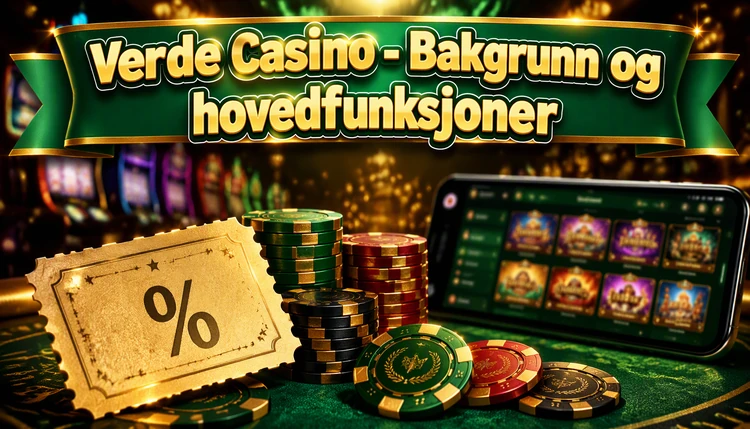 Verde Casino - Bakgrunn og hovedfunksjoner